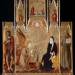 Annunciation with Saints John the Baptist, Bernardine of Siena; Crucifixion, Saints Peter and Paul